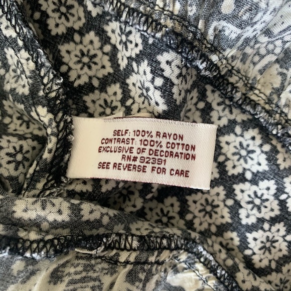 Mudd Printed Flared Long Wide Sleeve Boho Cropped - Picture 7 of 8